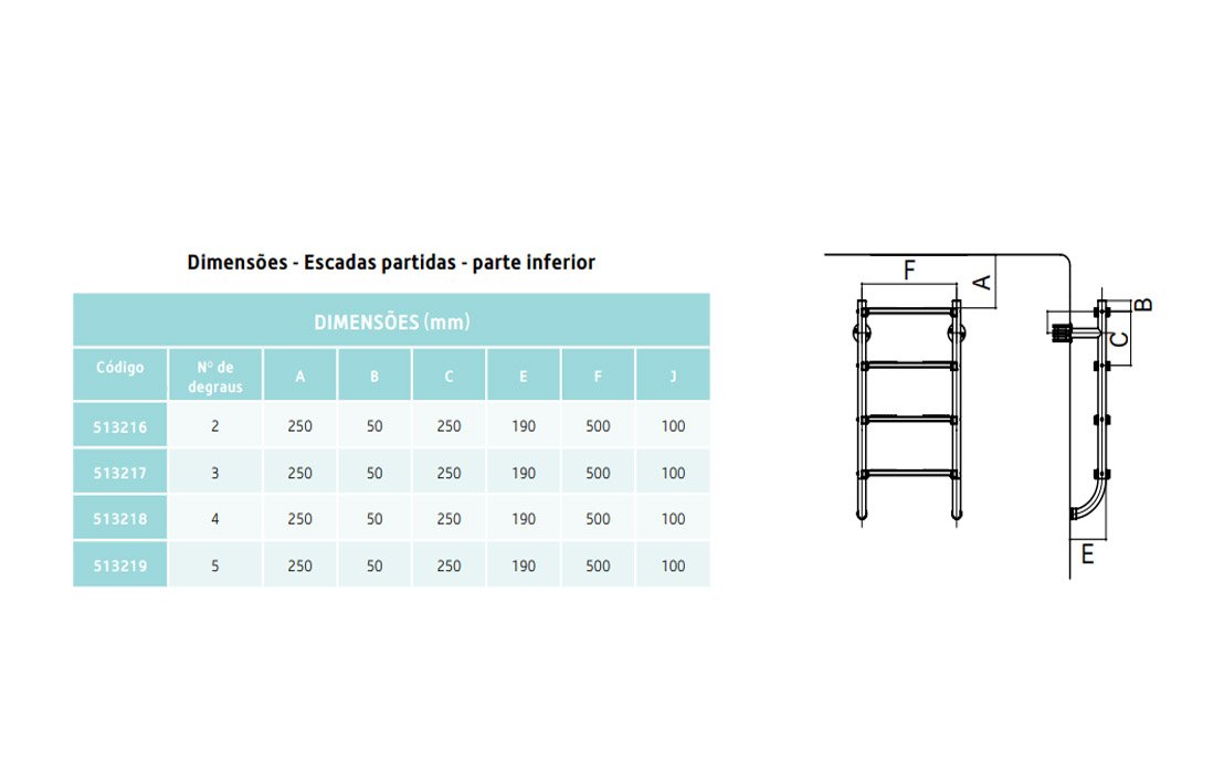 Escada partida AISI 316L - Image 2
