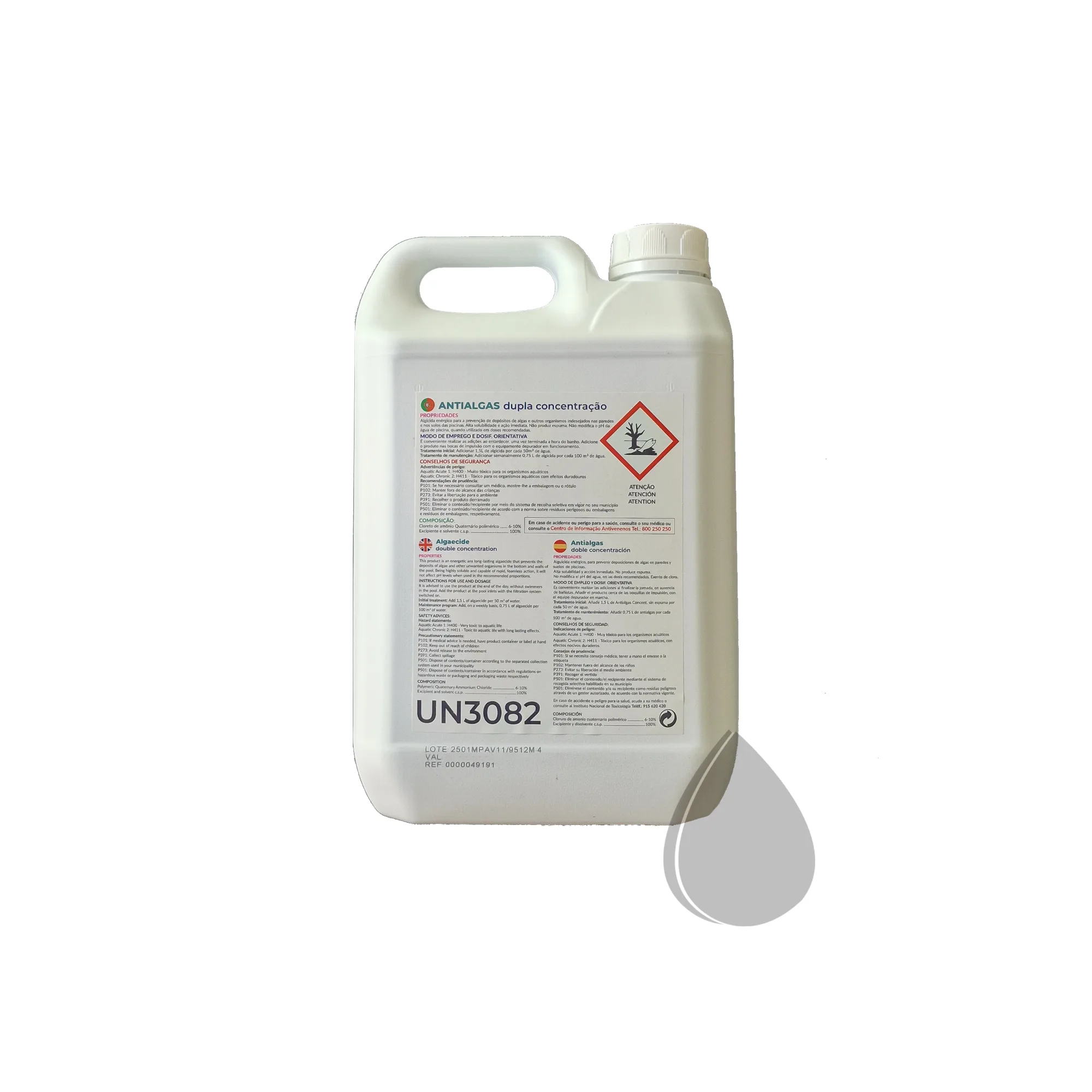 Antialgas Dupla Concentração Ecopool 5L - Image 2